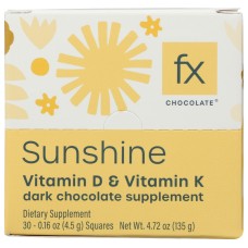 FX CHOCOLATE: Sunshine Dark Chocolate, 30 pc