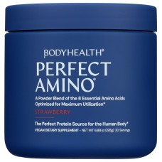 BODY HEALTH: Amino Powder Strawberry, 6.88 oz