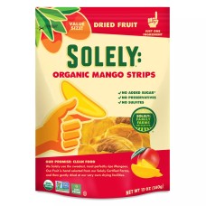 SOLELY: Organic Dried Mango Strips, 12 oz