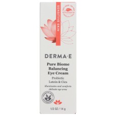 DERMA E: Eye Cream Pure Biome Balancing, 0.5 oz