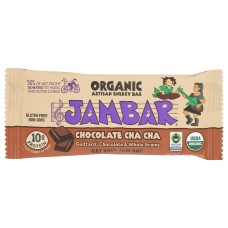 JAMBAR: Organic Chocolate Cha Cha Energy Bar, 2.12oz