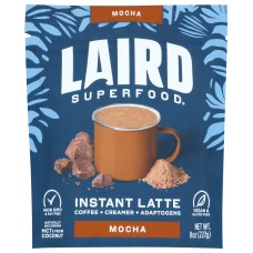 LAIRD SUPERFOOD: Latte Instant Mocha, 8 OZ