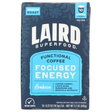 LAIRD SUPERFOOD: Coffee Focused Energy Adapt Medium Roast, 10 PC