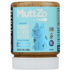 NUTTZO: Muttzo Peanut Butter Plus Probiotics For Fur Baby, 12 oz