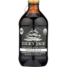 LUCKY JACK: Nitro Cold Brew Triple Black Coffee, 10.5 oz