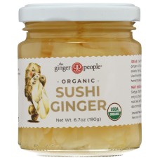 THE GINGER PEOPLE: Organic Pickled Sushi Ginger, 6.7 oz