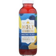 HOLY KOMBUCHA: Amazing Blues Probiotic Tea, 16.9 oz