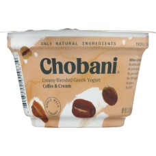 CHOBANI: Creamy Blended Greek Yogurt Coffee & Cream, 5.3 oz