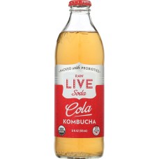LIVE SODA: Raw Cola Kombucha, 12 oz