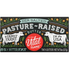 VITAL FARMS: Pasture-Raised Sea Salted Butter, 8 oz