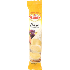 PRESIDENT: Soft Ripened Brie Cheese Log, 6 oz