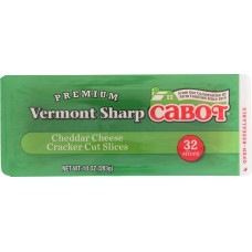 CABOT: Vermont Sharp Cheddar Cheese Cracker Cut Slices, 10 oz