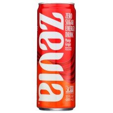 ZEVIA: Energy Mango Ginger Zero Calorie, 12 oz