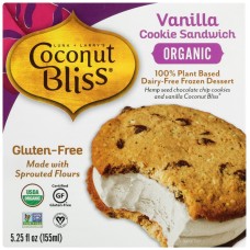 LUNA & LARRYS COCONUT BLISS: Organic Vanilla Cookie Sandwich, 5.25 fl oz