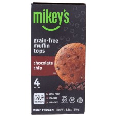 MIKEYS: Chocolate Chip Grain-Free Muffin Tops, 8.8 oz