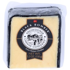 SNOW DONIA: Black Bomber Cheddar Cheese, 5.3 oz
