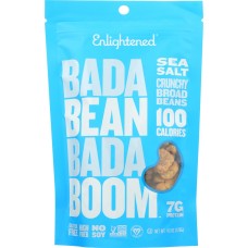 ENLIGHTENED: Bada Bean Bada Boom Sea Salt Crunchy Broad Beans, 4.5 oz
