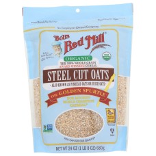 BOBS RED MILL: Oats Steel Cut Organic, 24 oz