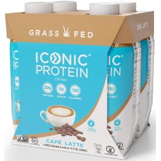 ICONIC: Protein Drink Latte Pack of 4, 44 oz
