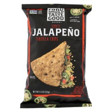 FOOD SHOULD TASTE GOOD: All Natural Tortilla Chips Jalapeno, 5.5 oz