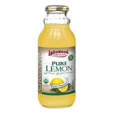 LAKEWOOD: Organic Pure Juice Lemon, 12.5 oz