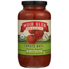 MUIR GLEN ORGANIC: Tomato Basil Pasta Sauce, 25.5 Oz