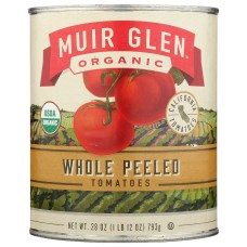 MUIR GLEN ORGANIC: Whole Peeled Tomatoes, 28 oz