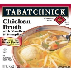 TABATCHNICK: Chicken Broth with Noodles and Dumplings Soup, 14.50 oz