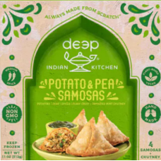 DEEP INDIAN KITCHEN: Potato and Pea Samosas, 11 oz