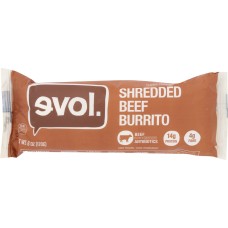 EVOL: Shredded Beef Burrito, 6 oz