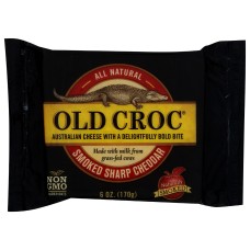 OLD CROC: Smoked Sharp Cheddar Cheese, 6 oz