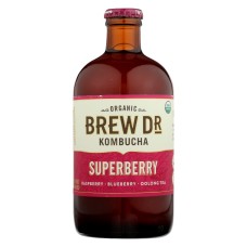 BREW DR KOMBUCHA: Superberry, 14 oz