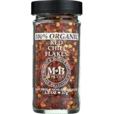 MORTON & BASSETT: Spice Red Chili Flakes Organic, 1.3 oz