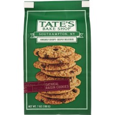 TATE'S BAKESHOP: Oatmeal Raisin Cookies, 7 oz