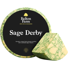BELTON FARM: Sage Derby Cheese, 8.80 lb