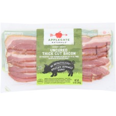 APPLEGATE: Uncured Thick Cut Bacon, 12 oz