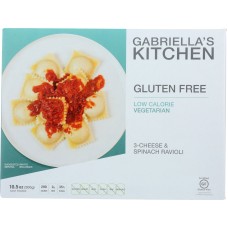 GABRIELLAS KITCHEN: Gluten Free 3-Cheese and Spinach Ravioli, 10.50 oz