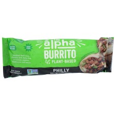 ALPHA FOODS: Plant Based Burrito Philly, 5 oz