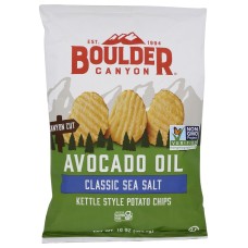 BOULDER CANYON: Avocado Oil Sea Salt Chip Kettle, 10 oz