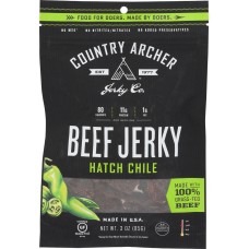 COUNTRY ARCHER: Beef Jerky Hatch Chile, 3 oz