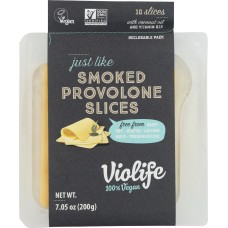 VIOLIFE: Just Like Smoked Provolone Slices Cheese, 7.05 oz
