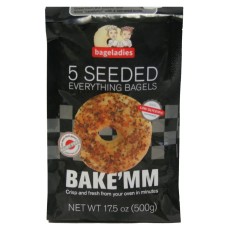 BAGELADIES: Seeded Everything Bagels, 17.50 oz
