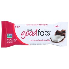 LOVE GOOD FATS: Coconut Chocolate Chip Bar, 1.38 oz