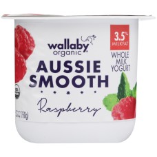 WALLABY: Aussie Smooth Whole Milk Raspberry Yogurt, 5.30 oz