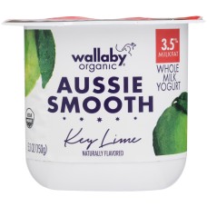 WALLABY: Aussie Smooth Whole Milk Key Lime Yogurt, 5.30 oz
