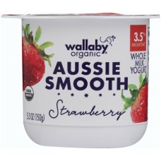WALLABY: Aussie Smooth Whole Milk Strawberry Yogurt, 5.30 oz