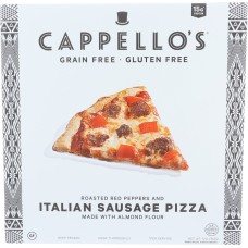 CAPPELLOS: Italian Sausage w/ Roasted Red Peppers Pizza, 12 oz