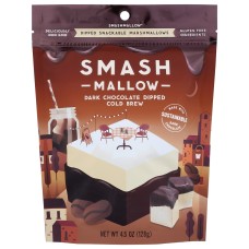 SMASHMALLOW: Dark Chocolate Dipped Cold Brew Marshmallow 4.50 oz