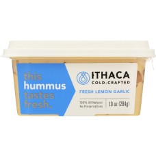 ITHACA COLD CRAFTED: Fresh Lemon Garlic Hummus, 10 oz