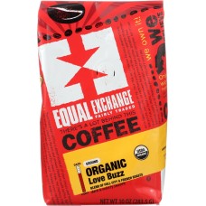 EQUAL EXCHANGE: Organic Love Buzz Ground Coffee, 10 oz